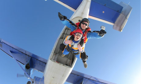 skydiving