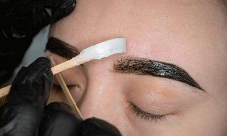 Brow Lamination with Wax and Tint